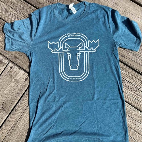 RETRO MOOSE T-SHIRT - BLUE