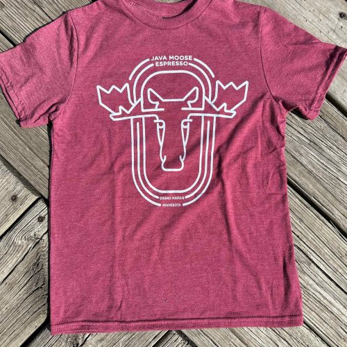 RETRO MOOSE kids T-SHIRT - WASHED RED