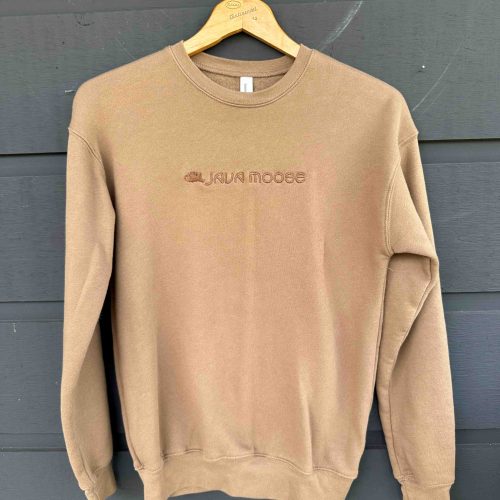 EMBROIDERED SWEATSHIRT- VINTAGE BROWN